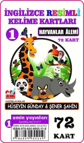 İngilizce 01.Hayvanlar Âlemi / Resimli Kelime Kartları 72-Kart