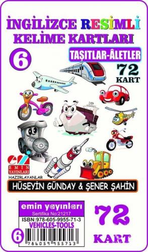 İngilizce 06.Taşıtlar-Aletler / Resimli Kelime Kartları 72-Kart