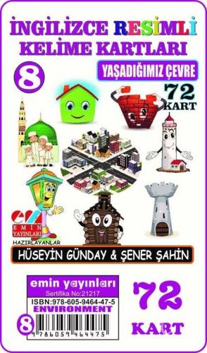 İngilizce 08.Yaşadığımız Çevre / Resimli Kelime Kartları 72-Kart