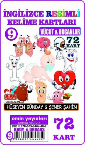 İngilizce 09.Vücut ve Organlar / Resimli Kelime Kartları 72-Kart