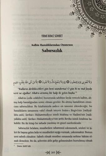 Kalp Aleminden Sohbetler Tefcirut Tesnim Fi Kalbin Selim