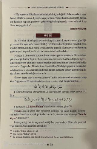 Ruhul Beyan'dan Kıssalar ve Hisseler