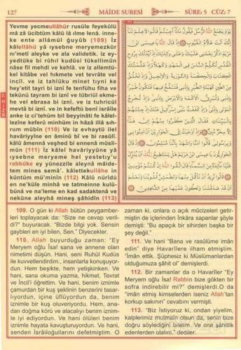 Kur'an-ı Kerim Meali ve Türkçe Okunuşu (Üçlü, Orta Boy, Bilgisayar Hat