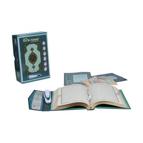 Kuran Okuyan Kalem Seti - Yeni Versiyon (Yeşil, Cami Boy, Karton Kutulu)