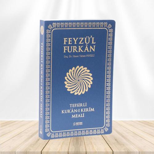 Feyzü'l Furkan Tefsirli Kuran-ı Kerim Meali Metinsiz (Büyük Boy Karton Kapak) Lacivert