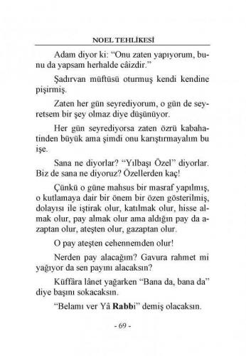 Noel Kutlama Tehlikesi