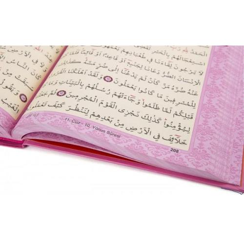 Kuranı Kerim Bilgisayar Hatlı Rahle Boy Pembe Renk