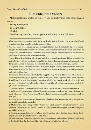 Ömer Nesefî Akaidi Tercümesi Kırık Manalı İzahlı