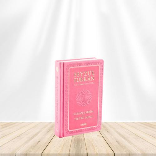 Feyzü'l Furkan Kur'an-ı Kerim ve Tefsirli Meali (Sempatik Cep Boy - Ciltli) Pembe