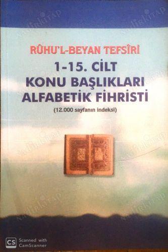 Ruhul Beyan Tefsiri 1-15. Cilt Konu Başlıkları Alfabetik Fihristi