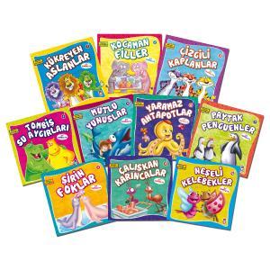 Sevimli Hayvanlar Set - (10 Kitap)