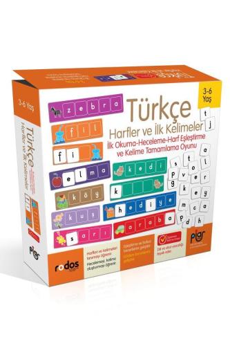 Türkçe İlk Harfler ve Kelimeler-İlk Okuma-Heceleme-Harf Eşleştirme ve Kelime Tamamlama Oyunu