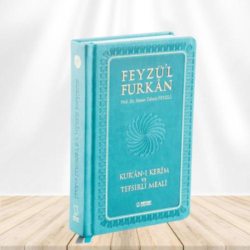 Feyzü'l Furkan Kur'ân-ı Kerîm ve Tefsirli Meali (Büyük Boy - Mushaf ve Meal - Ciltli) Turkuaz