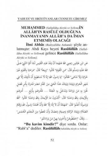 Yahudi Ve Hristiyanlar Cennete Girecek Diyenler Cennete Giremez